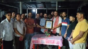 আগছুৰ নৱনিৰ্বাচিত উপ-সভাপতি দুৰ্গা বস্নেতক অভিনন্দন।